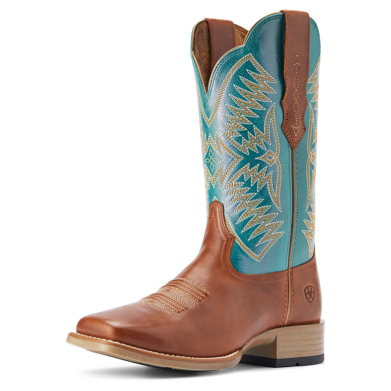 Ariat Westernstiefel Damen - Odessa Stretchfit Braun/Türkis ( XVFBW-1582 )